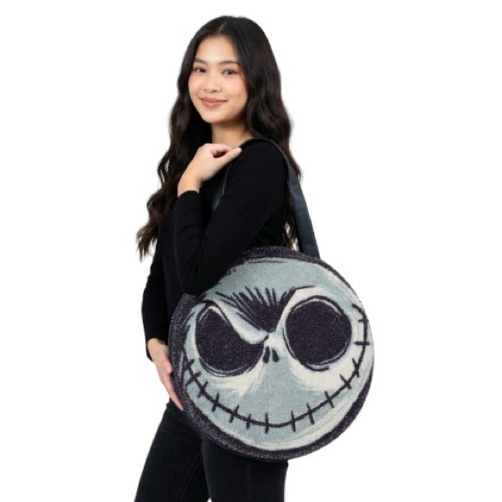 Loungefly Disney Jack Skellington Huge Figural Sherpa Tote Bag - NWT - Picture 4 of 4